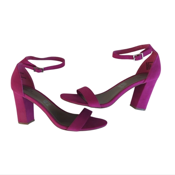 Worthington Beckwith Block Heel Open Toe Sandals 8 Fuchsia Pink - Picture 6 of 16